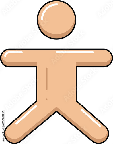 design budy Stretching illustration icon