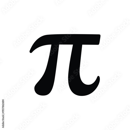 Pi symbol icon. Pi vector