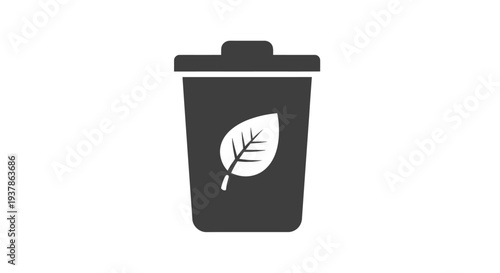 Reusable Coffee Cup with Leaf Design.