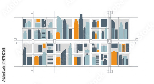 City Skyline Building Skyscraper Architecture.
