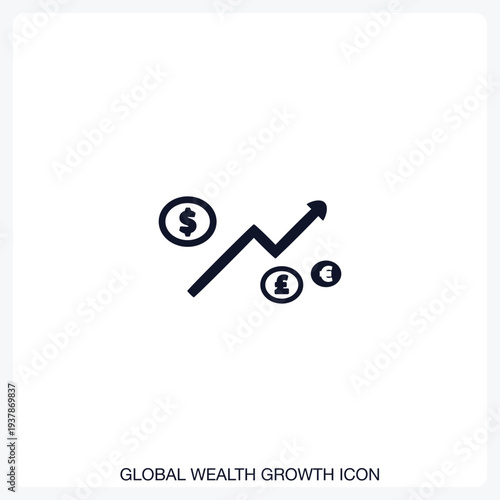 Global Wealth Growth Icon