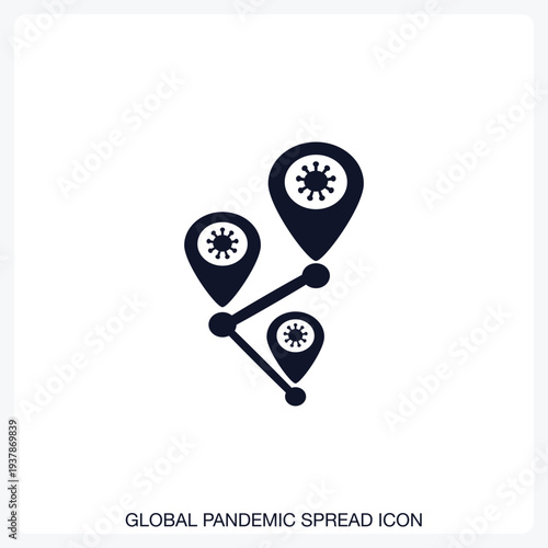 Global Pandemic Spread Icon