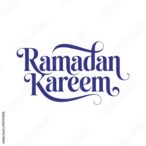 Elegant Ramadan Kareem Arabic Style English Calligraphy