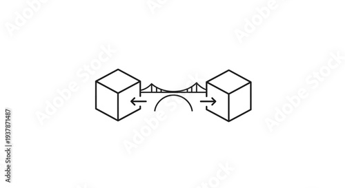 Two cubes with exchange arrows.