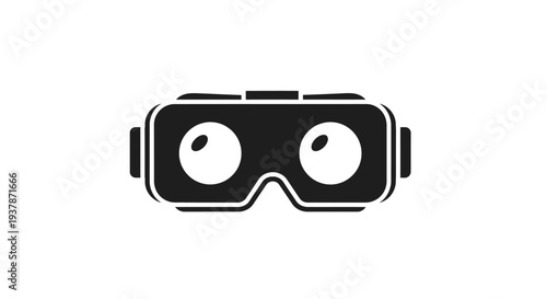 Virtual reality goggles headset device.