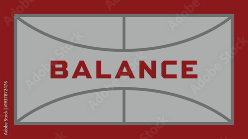 Balance Framed Panel Illustration