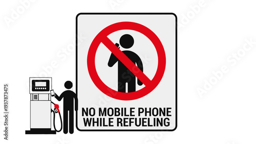 Pedestrian walking prohibition warning sign with red forbidden symbol icon