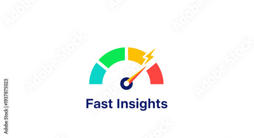 Speedometer gauge with needle indicator.