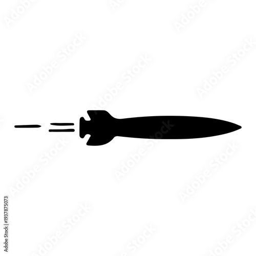 Missile Icon Silhouette