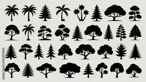 Tree silhouettes