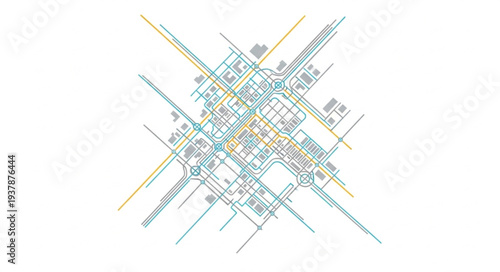 Complex Geometric Pattern with Lines.