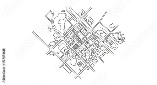 Complex Architectural Blueprint Design Plan.