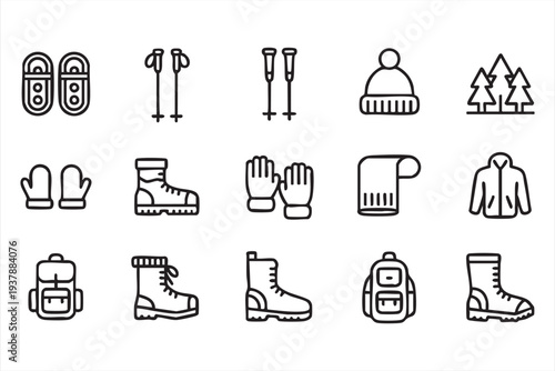 Minimal Tree And Plant Gardening Icons For Landscape Projects