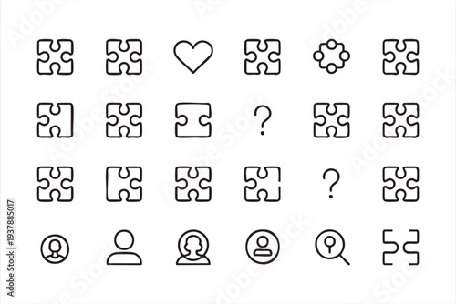 Wizard Magic And Sparkle Effects Minimal Outline Icon Set