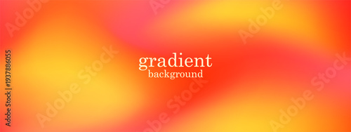 Sunset colored background with a mesh gradient in vibrant shades of orange, red, and yellow