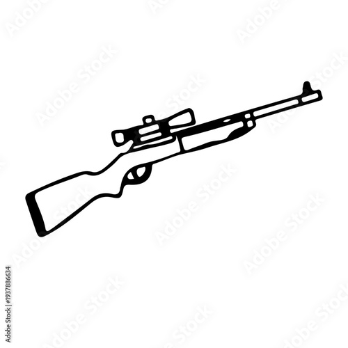 Rifle with Scope Icon