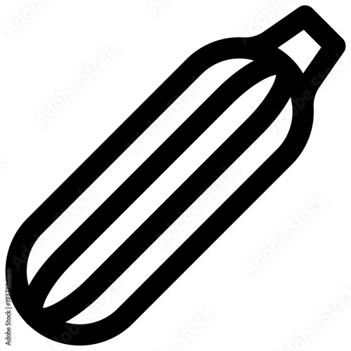Zucchini. Editable stroke vector icon.