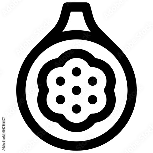 Fig. Editable stroke vector icon.