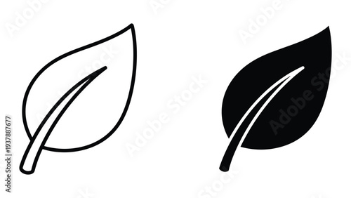 Foto Leaf Icon Symbol Nature Element Vector