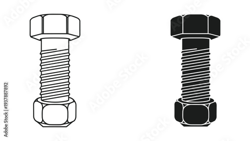 Bolt Nut Fastener Connection Engineering Mechanical