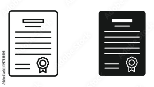 Certificate Seal Document Award