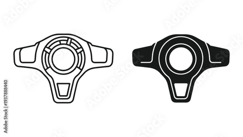 Steering Wheel Control Component Mechanism Vector