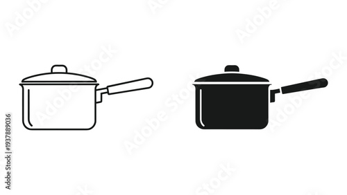 Saucepan Icon Cooking Kitchenware Commercial Use