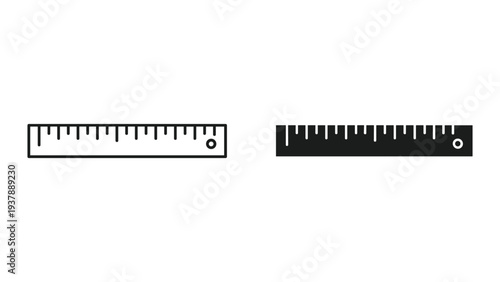 Ruler Measure Tool Icon Commercial Graphics