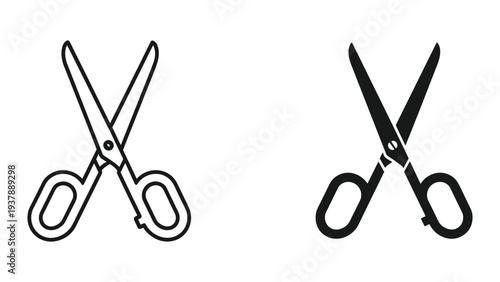 Scissors Icon Cut Action Tool