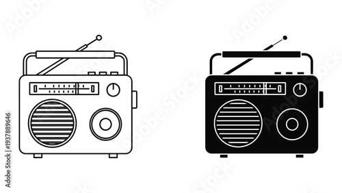 Radio Broadcast Vintage Audio Device Commercial Use