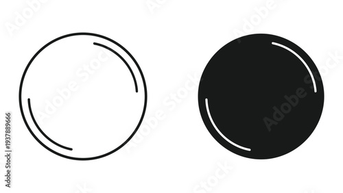 Circle Icon Contrast Concept