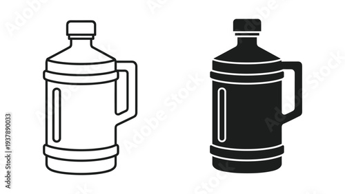 Water Bottle Container Icon Logistics