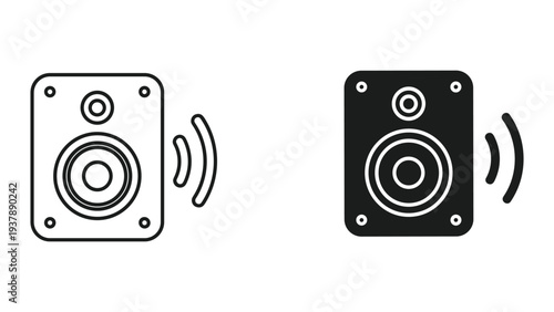 Speaker Sound Wave Transmission Icons Audio Broadcast