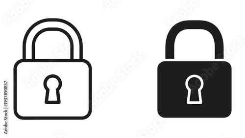 Padlock Icons Security Concept