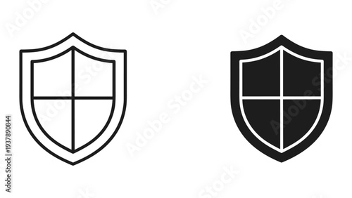 Shield Icons Security Protection Business