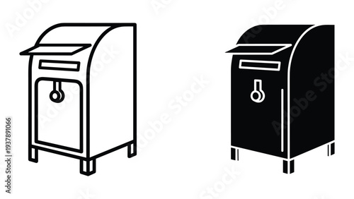 Mailbox Icon Mailbox Symbol Communication Concept
