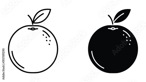 Orange Icon Contrast Vector