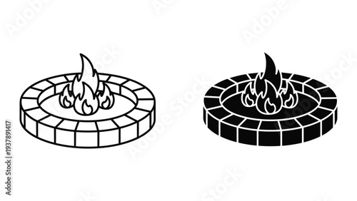Fire Pit Flame Outdoor Heat Warmth