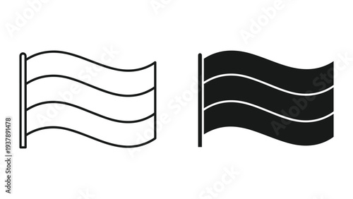 Flag Symbol Wave Vector Commerce