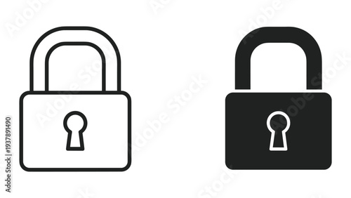 Padlock Security Icons Data Protection