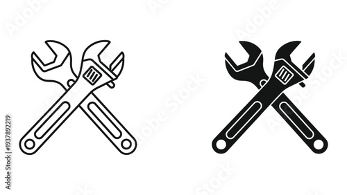 Wrench Tools Crossed Repair Service Icon