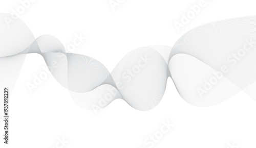 Abstract wave line. Digital frequency equalizer. digital Stylized line art background. Vector