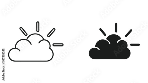 Sun Cloud Icon Weather Forecast Forecasts