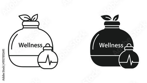 Wellness Icon Health Heartbeat Care