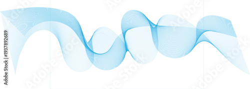 Vector abstract background with dynamic blue waves. Vector eps10