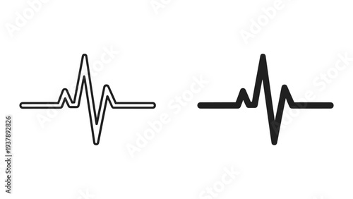 Heartbeat EKG Line Medical Symbol Healthcare Concept