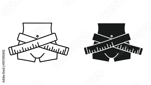 Waist Measure Diet Progress Success