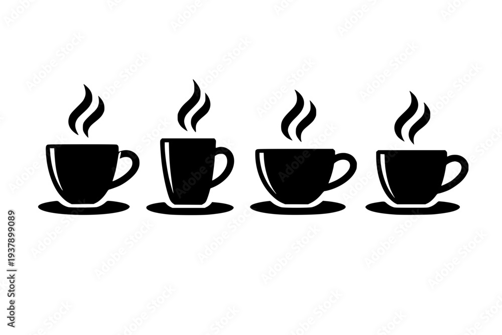 Obraz premium Simple Coffee Cups Design