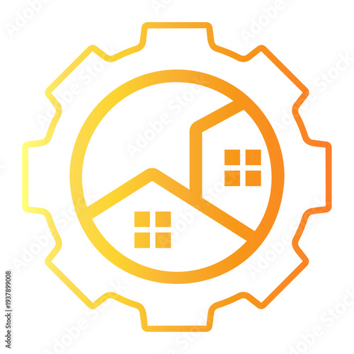 property Line Gradient Icon