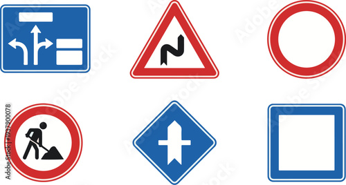 Miscellaneous Traffic and Information Road Sign Set

